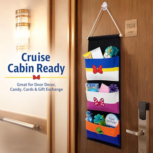 Magopera DCL Fish Extender Door Hanger, Cabin Door Hanging Pockets for Fish Exchange Extender Gifts on DCL Cruise Line in 2025 & 2026 (Blue & white) by Magopera - Used condition - Image 7