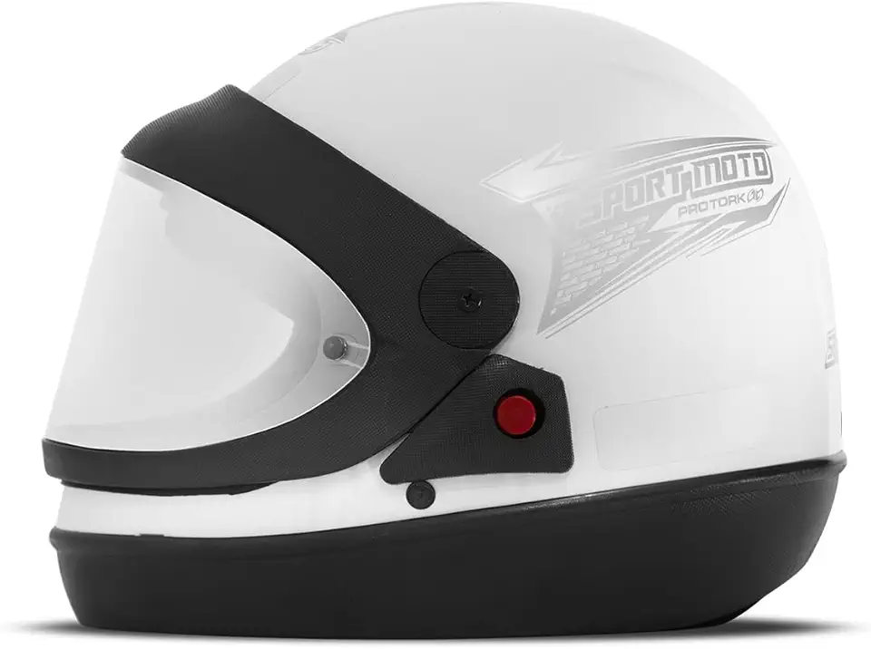 CAPACETE FECHADO PRO TORK SPORT MOTO LIGHT BRANCO TAM. 62