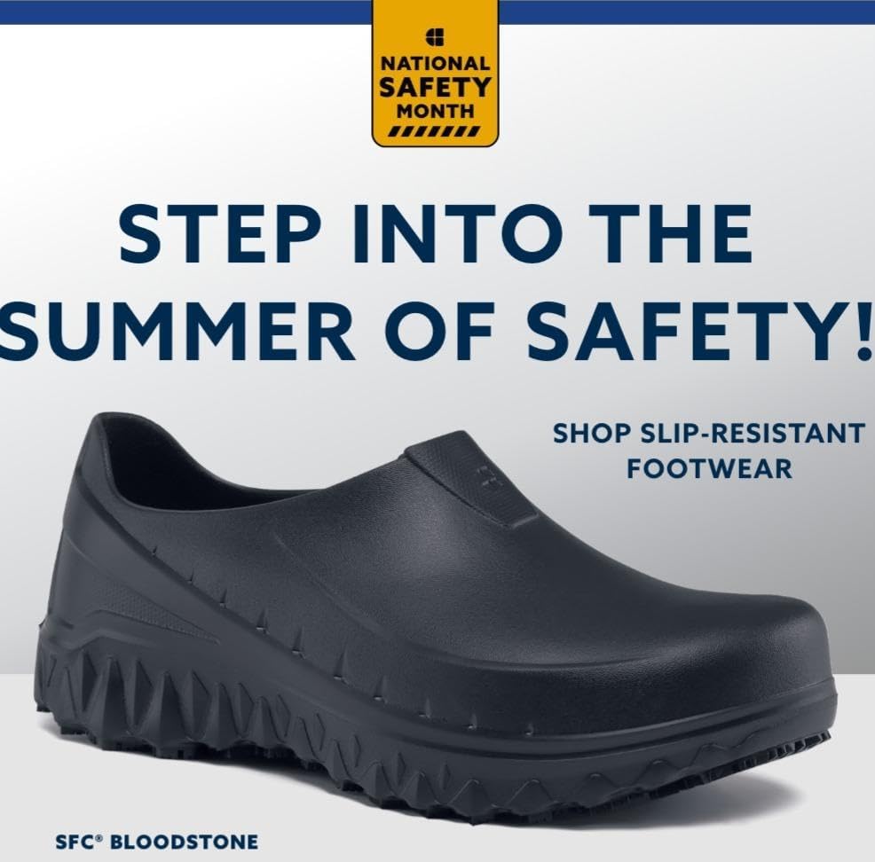 Shoes for Crews Unisex Slip-Resistant Work Clogs - Comfortable, Non-Slip Work Shoes for Men & Women in Food Service, Healthcare, Hospitality - Bloodstone - Image 9