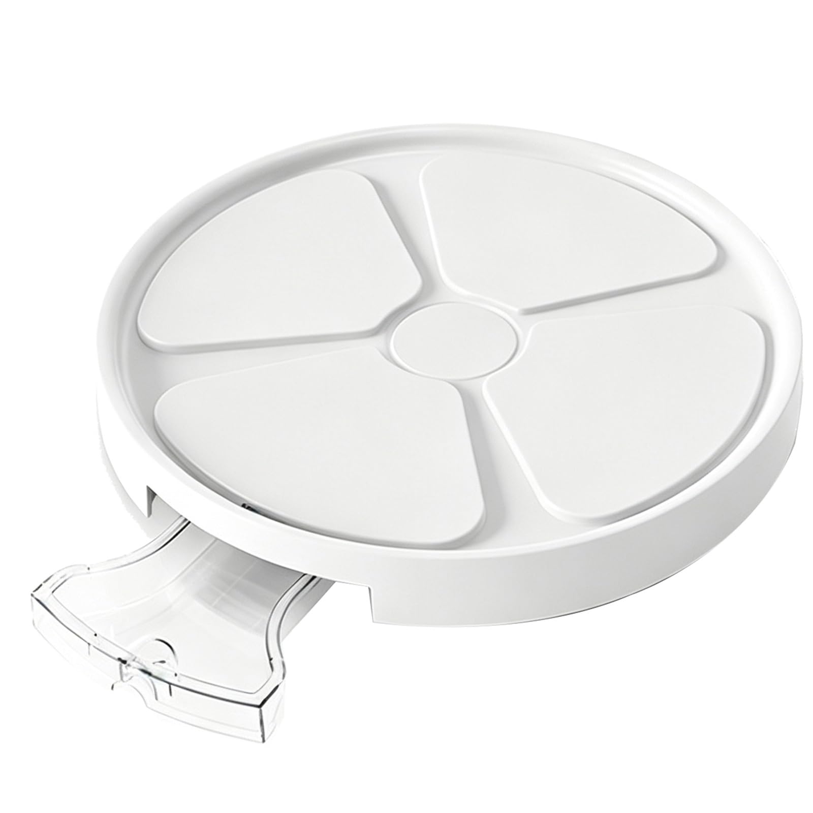Supporto Piante con Ruote e Cassetto Acqua, Sottovasi Grandi per Interno | Carrello Portavasi Tondo per Vasi, Bacinella Grande Interno Esterno(White,28.3x5.2cm/11x2in)