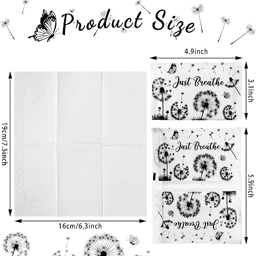Image of Geyee 50 Pack Travel Tissue Packets Facial Paper Napkins, Dandelion
