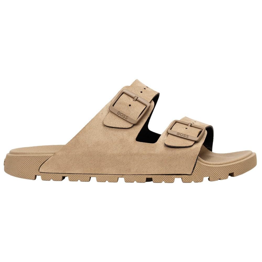 BOSS Men's Surfley_sand_mf 10274245 01Slide Sandals, Medium Beige, 8 UK