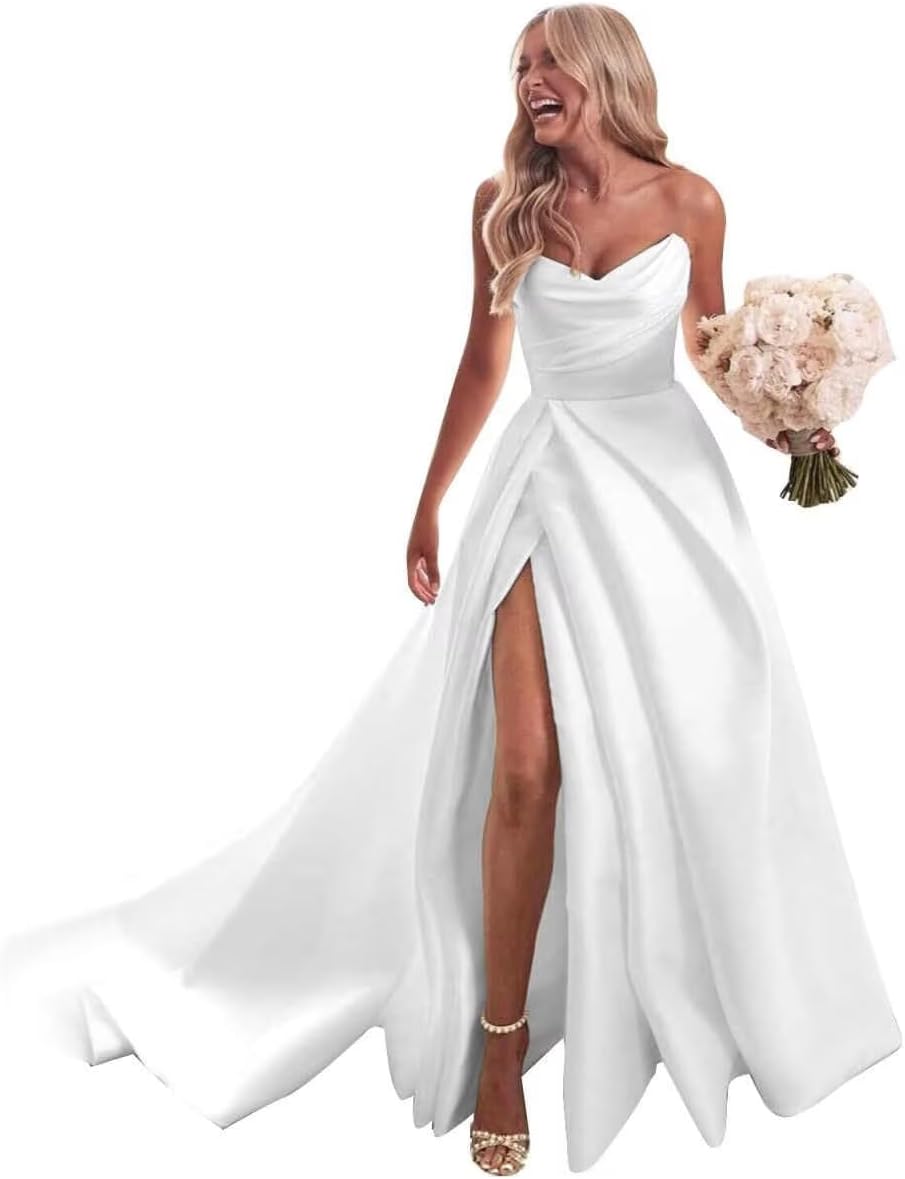 Fivsole Wedding Dresses for Birde 2025 Lace Applique Long Bridal Dress Mermaid Wedding Gown with Train