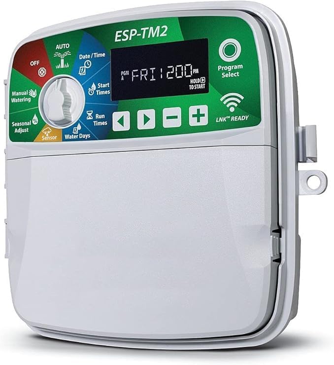 Suinga Programador de Riego 4 Zonas | Riego Automatico para Jardin | Temporizador de Riego Eléctrico | Uso con Electrovalvulas de 24V
