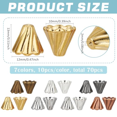 Capuchons de perles pour fabrication de bijoux et création de bracelets - 3
