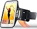 Running Armband Samsung Galaxy S7 (5.1 Inches) for Sports, 2 Pockets ID, Credit Card, Money Holder, Key Holder, Sweat Proof, Reflective band (Jet Black)