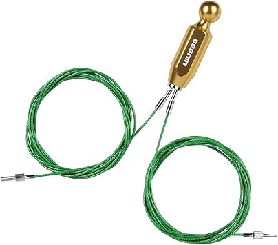 BESNIN Bike Cable Routing Tool Internal Cable Routing Kit Bike Frame Cable Guide for DI2 Tube/Inner Cable/Brake Tube Cable Routing Kit Gold