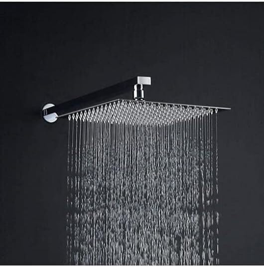 Clinton (6X6 inch) Stainless Steel Ultra Slim Rain Shower Head with 12 inch Arm Shower Head 6INCH SHOWER, 12INCH ARM (B0D2THD7Z6) Amazon Price History, Amazon Price Tracker