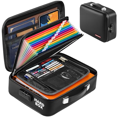 SMARTAKE Fireproof Document Box with Lock