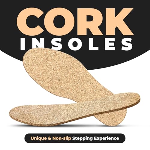 Plantillas de corcho natural para calzado unisex miniatura 2