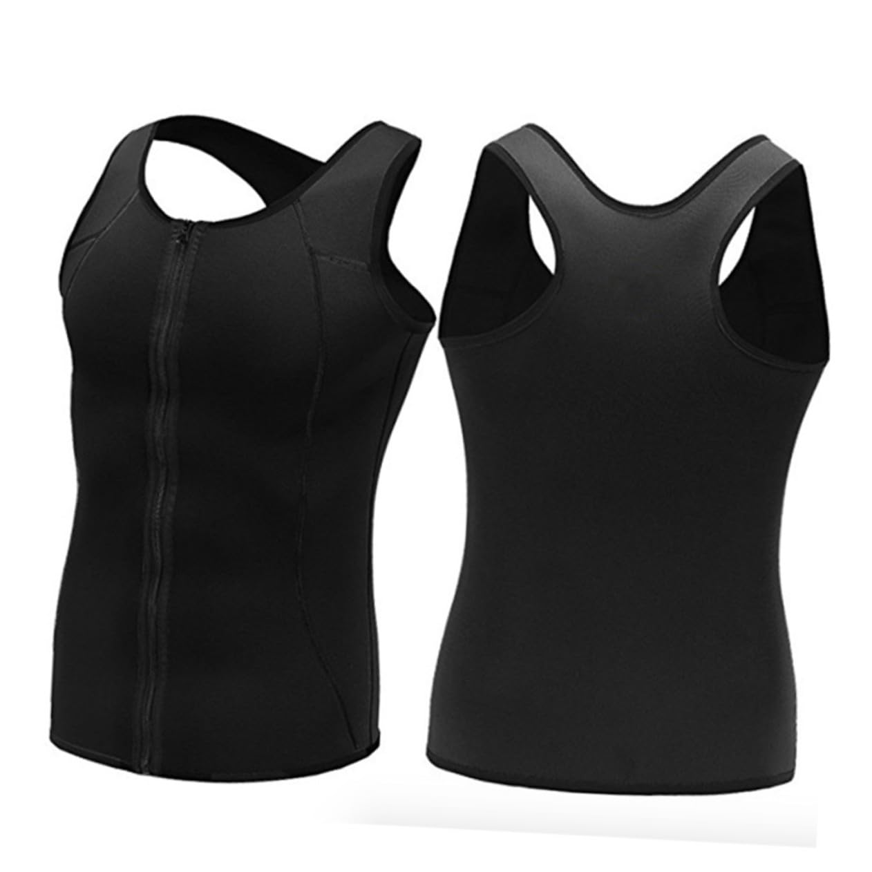KOMBIUDA Herrenweste Mit Kompressions-Design Herren Slim Weste Für Training Herrenhemd Mit Muskel-Support Herren Sportshirt Aus Atmungsaktivem Material Für Haltung
