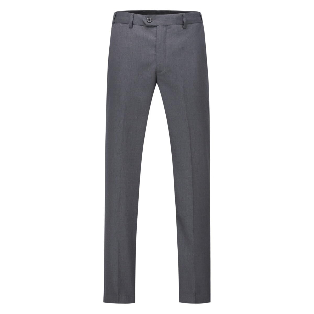 YOUTHUP Abito da Uomo Slim Fit a 3 Pezzi con Risvolto a Scialle Elegante Giacca da Smoking da Sposa con Gilet,Grigio,S
