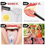 Cbiumpro 4-Pack Tongue Scraper for Adults & Kids, Stainless Steel Tongue Cleaner with Travel Case, Reduce Bad Breath - Image 3
