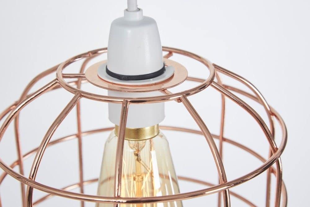 Suspension Métal Fil Cuivre H. 25 Cm - Suspension & Plafonnier Pas Cher