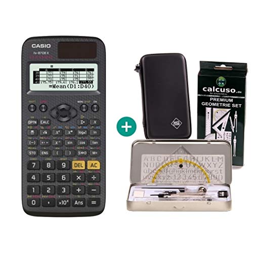 Preisvergleich Produktbild Casio FX-87DE X + Schutztasche + Geometrie-Set