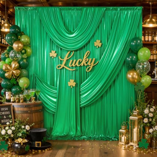Image of 20x10ft Wrinkle Free Dusty Blue Sequin Backdrop Curtain for Wedding Parties | Thick Not Fall Glitter Backdrop Drapes 4 Panels 5x10ft Shimmer Photo Wall Back Drop Cloth for Birthday Photography Background