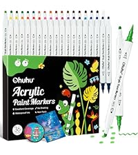 Amazon | Ohuhu アクリルペイントマーカー 筆タイプ・ドット 36色