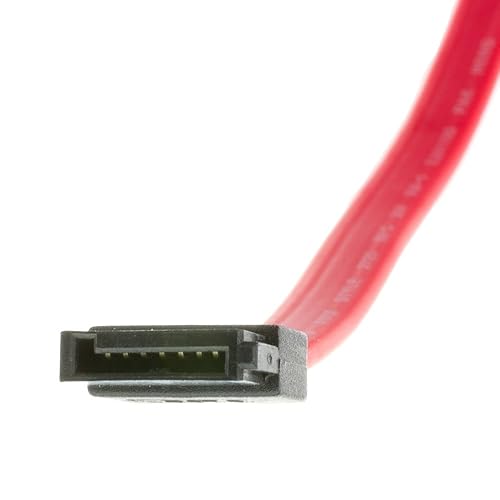 Miniatura 3 de Cable serie (ATA) de 1.5 pies, conector hembra interno SATA (hembrahembra), 26 AWG, rojo, cable SATA hembra a hembra, cable de datos SATA Serial ATA