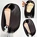 Bestsojoy Straight Lace Front Bob Wigs Human Hair 13x4 Short Bob Wig for Black Women 180% Density Glueless Straight Human Hair Wigs Pre Plucked with Baby Hair (8 Inch Straight Bob Wig)