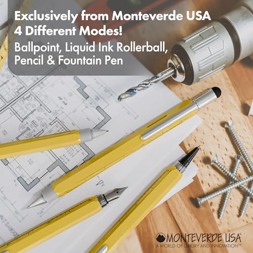 Image of Monteverde USA One Touch Tool Pen, Fountain Pen, Yellow (MV35231)