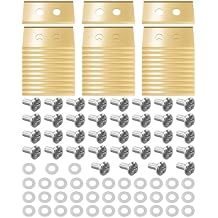 36 Pcs Robotic Lawnmower Blades Fit for All Mammotion Luba AWD Luba 2 AWD Luba Mini AWD Yuka & Yuka Mini Series, Titanium Coated Blades Kit with Screws and Washers