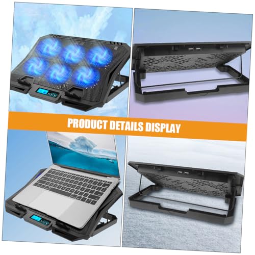 Base refrigerante portátil para laptop con 6 ventiladores miniatura 4