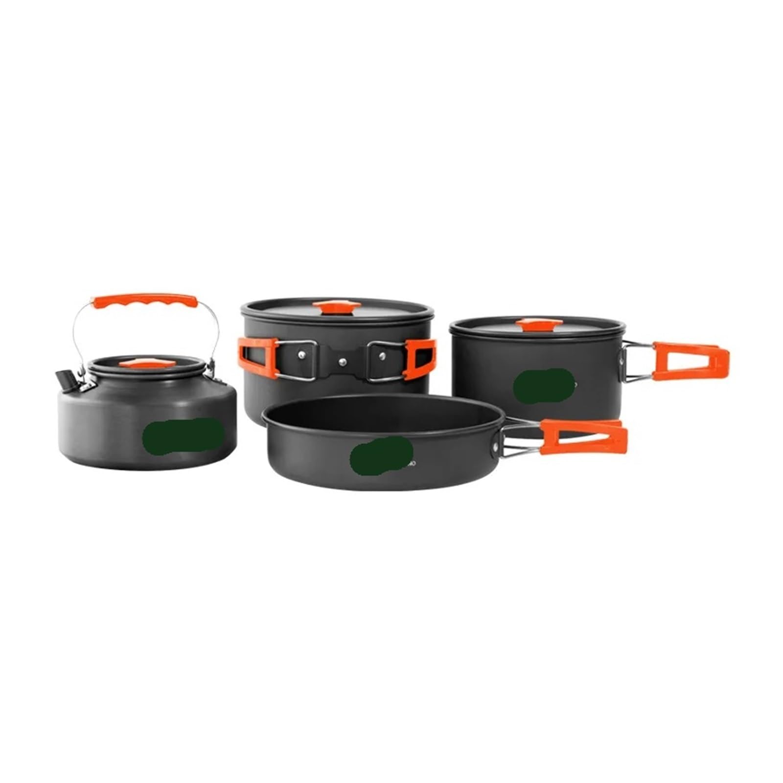 Generico Compatibile for Set di pentole da Campeggio Pentola Cucina for Esterni Bollitore Stoviglie Viaggio Portatili con Custodia