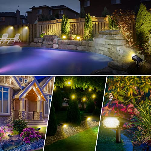 Conerife Solar Spot Lights Outdoor, Solar Landscape Spotlights Ip65 Waterproof, 2-In-1 Wireless Wall Lights, Dark Sensing Auto On/Off Solar Yard Lights For Garden Path Driveway Porch Walkway, 6 Pack… #TOP5