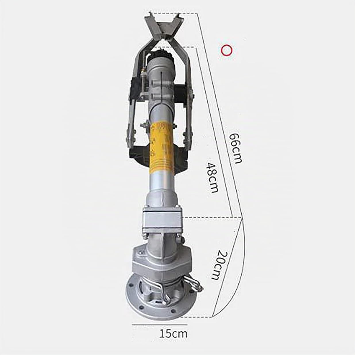Irrigatore per Irrigazione Agricola con Set di Ugelli di Ricambio, Pistola a Spruzzo per Irrigatore per Prato Agricolo in Metallo, Rotazione Automatica a 360°, per Irrigare Prato E Giardino