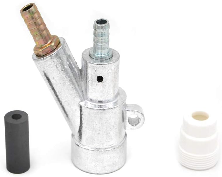 Chiloskit B Type SandBlasting Cabinet Gun Tool Air Sandblaster Gun Kit with 35x20x6mm Boron Carbide Sandblaster Nozzle Sandblast Nozzle for Abrasive SandBlasting Cabinet Parts (B+35x20x6mm)