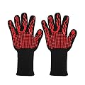 Lythor BBQ Gloves1472? Extreme Heat Resistant Oven Mitts Silicone Non-Slip Cooking Gloves for Grill, Baking, Fireplace, Barbecue, Boiling,Welding, Cutting (Flame, 2)