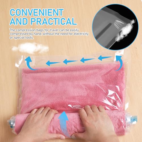 Bolsas de compresión para ropa de viaje que evitan maletas abultadas 7