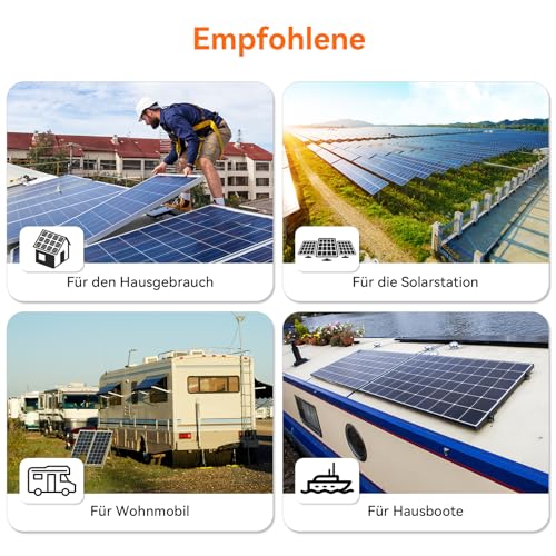 3000W Hybrid Wechselrichter 80A MPPT Solarladeregler 24V DC zu 230V AC, PV-Betriebsspannung: 450Vdc Off-Grid Inversor Support Lifepo4