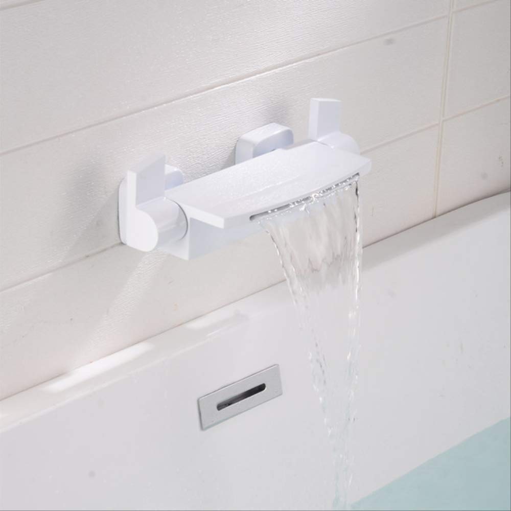 Robinet de bain cascade en laiton noir mat LWX pour baignoire moderne