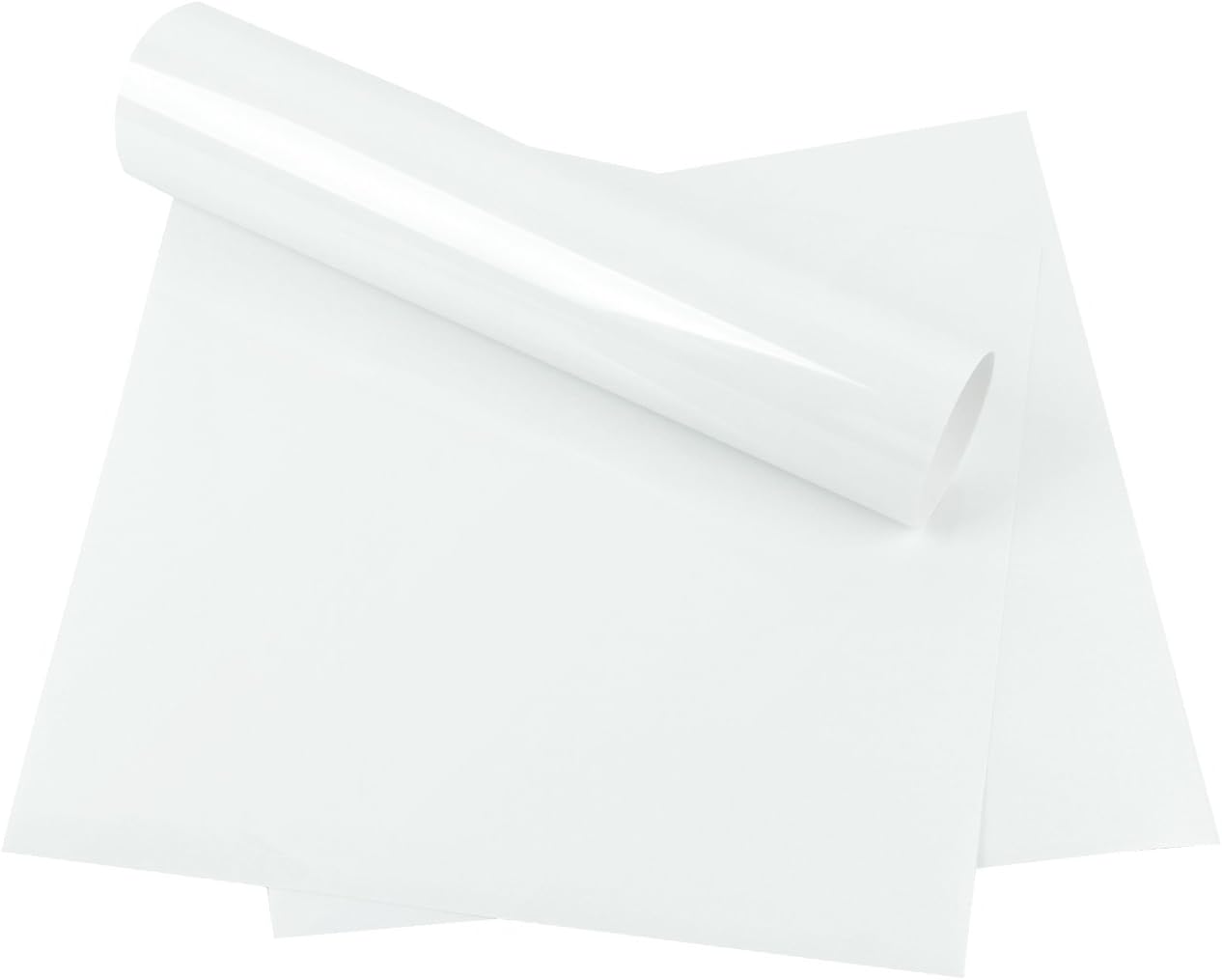 RUSPEPA Heat Transfer Vinyl HTV - Iron On for Silhouette Cameo & - HTV for Fabrics and Hats - 12x12Inch - 3sheet - White