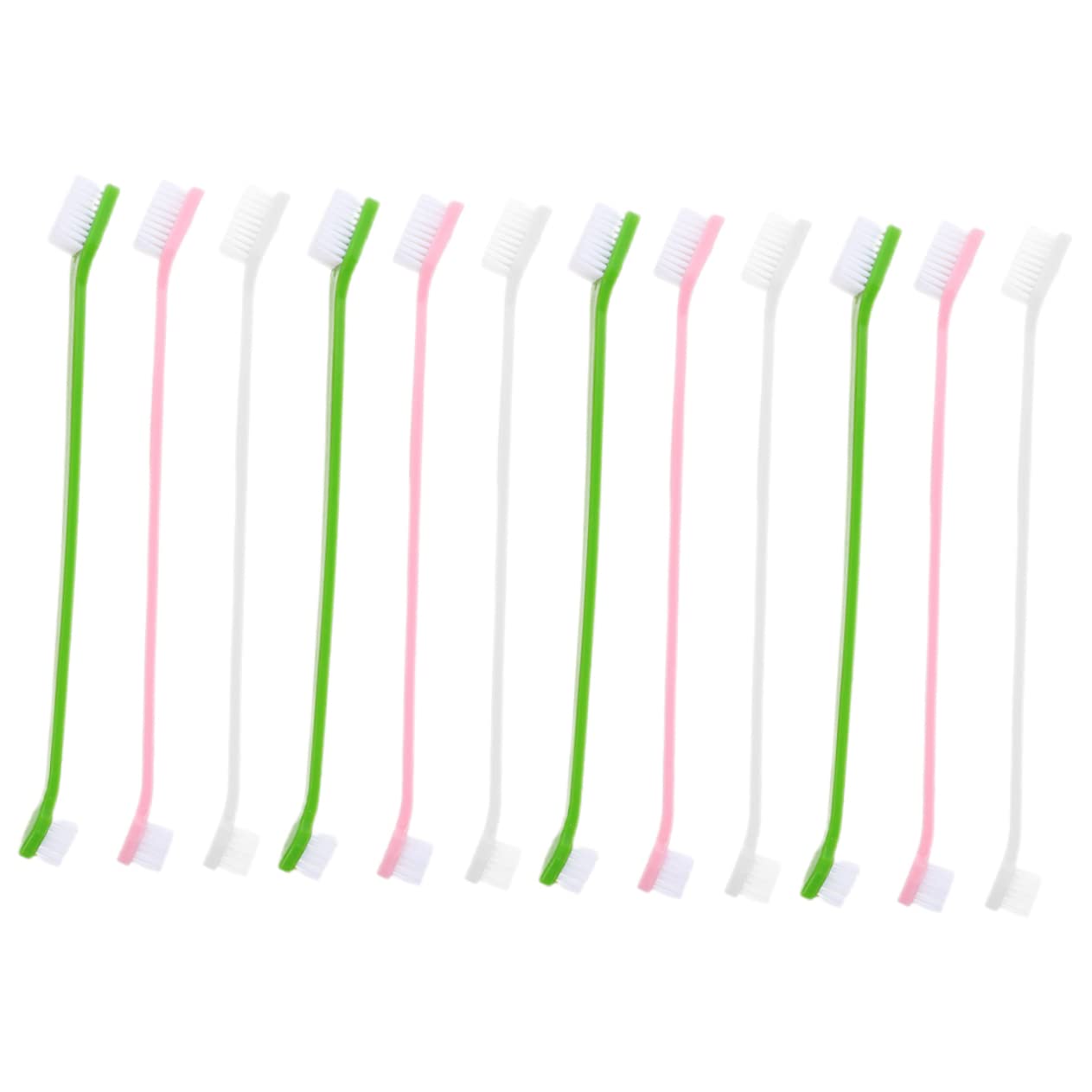 BESPORTBLE Ergonomic Dual-Head Pet Toothbrush for Puppy and Small Dog Teeth Cleaning Brush