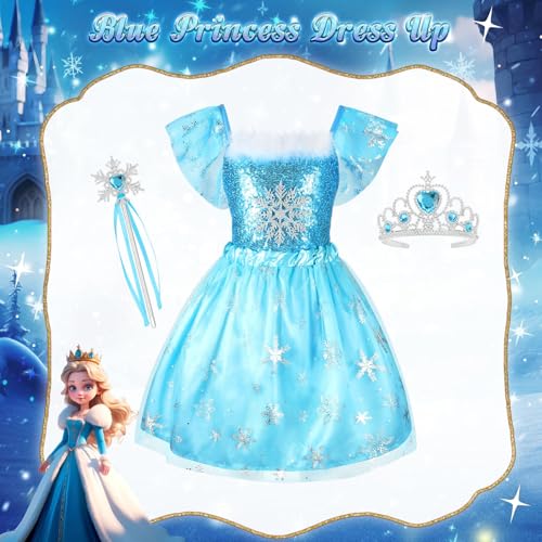 Disfraz de Princesa para Niñas Pequeñas con Capa y Accesorios miniatura 5