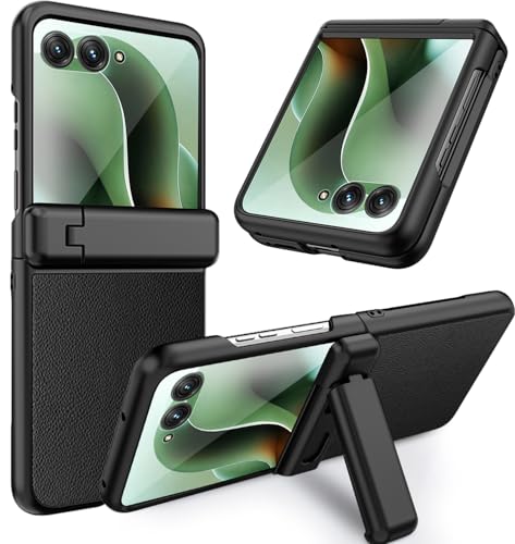 NINKI�K��Moto Razr 60 2025 Ultra�p�P�[�X PC+���U�[���i �l�C ������� �q���W�ی� ���C�`�͗l �ی�t�B�����t�� �Ռ��ی� �X�^���h�@�\ �܂肽���� �T�u��ʕی� ��G��ǂ� �ϏՌ� �f�U�C�� ���g���[�� 60 �E���g�� �P