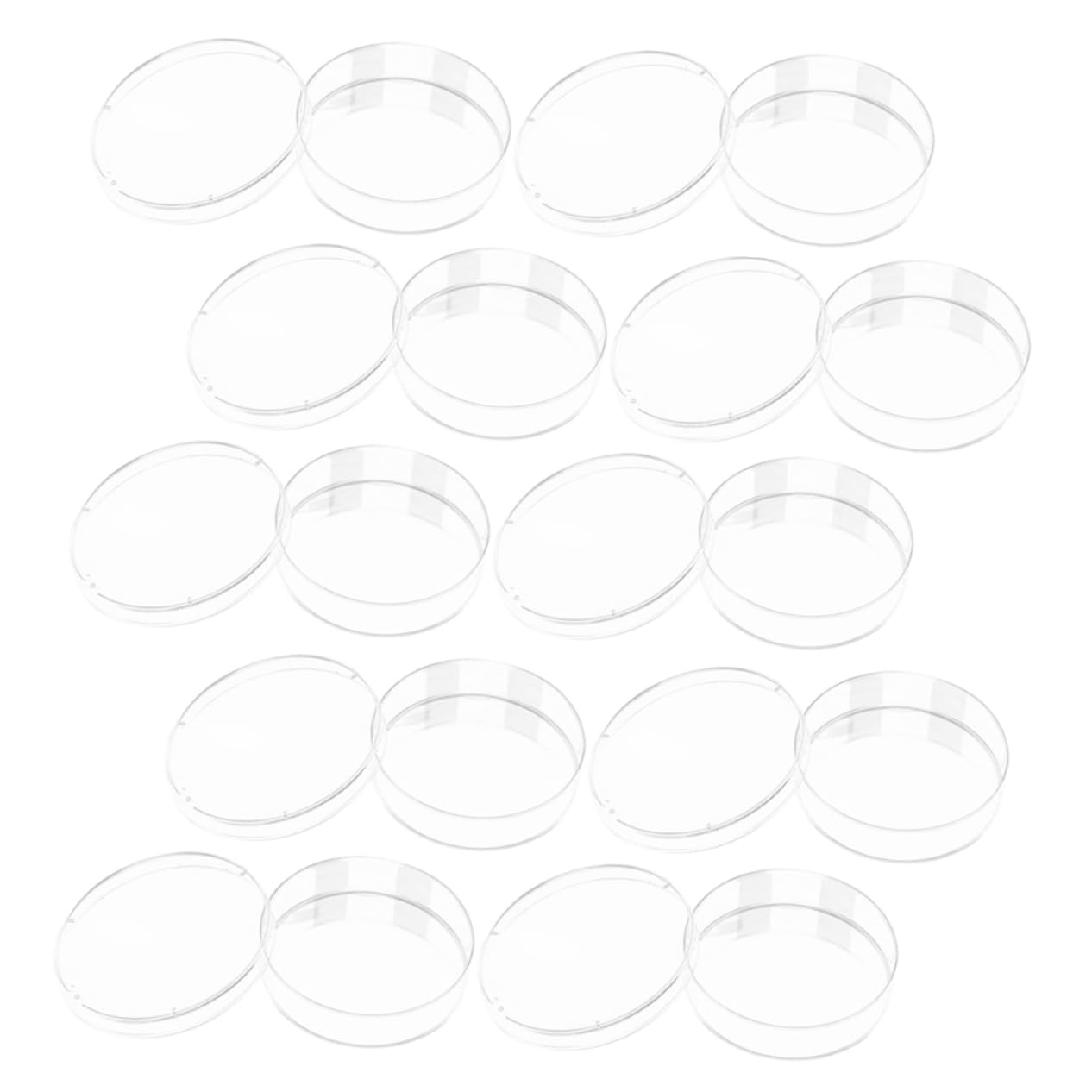 Gatuida 50stücke Transparente Petrischalen Mit Deckel Für Wissenschaftliche Experimente Autoklavierbar Für Zellkultur Und Mikrobiologie Hochtransparent Und Hitzebeständig