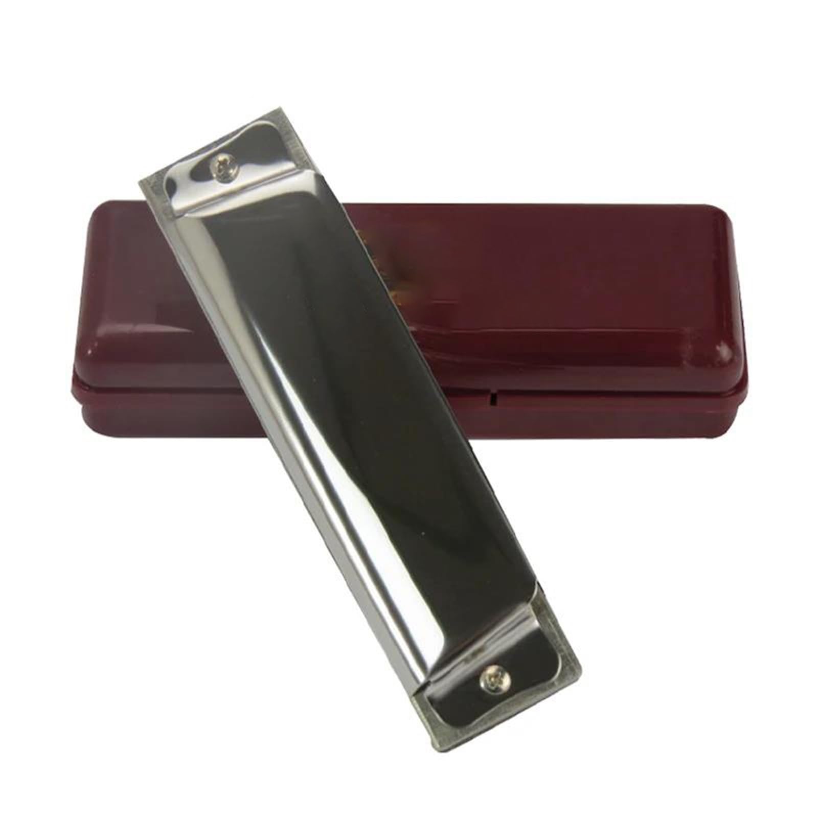 Armoniche a bocca 10 Fori Armonica A Bocca Blues Harp Armonica Strumenti Musicali Per Principianti Professionisti(B)