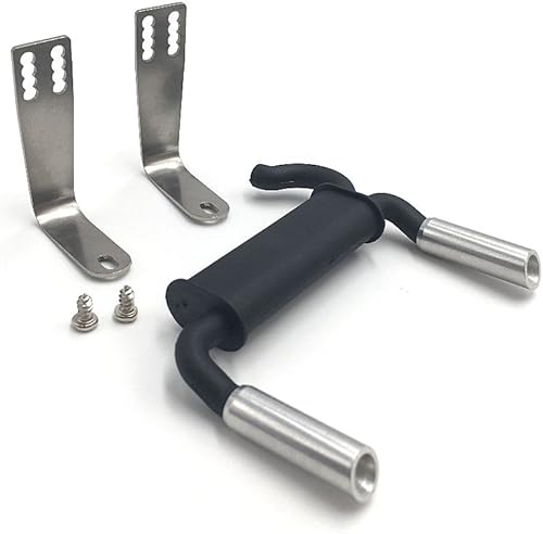 Miniatura 8 de KYX Racing Nylon Tubo de Escape Actualizaciones Accesorios para 110 RC Crawler Car Axial SCX10 II Traxxas TRX-4 TRX4