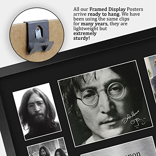 HWC Trading FR A3 John Lennon The Beatles Cadeaux Imprimé Signé Autographe Photo pour les fans de musique – A3 Encadré - Les Beatles, Paul McCartney, John Lennon, RIngo Starr, George Harrison HWC Trading FR A3 John Lennon The Beatles Cadeaux Imprimé Signé Autographe Photo pour les fans de musique - A3 Encadré – Image 6