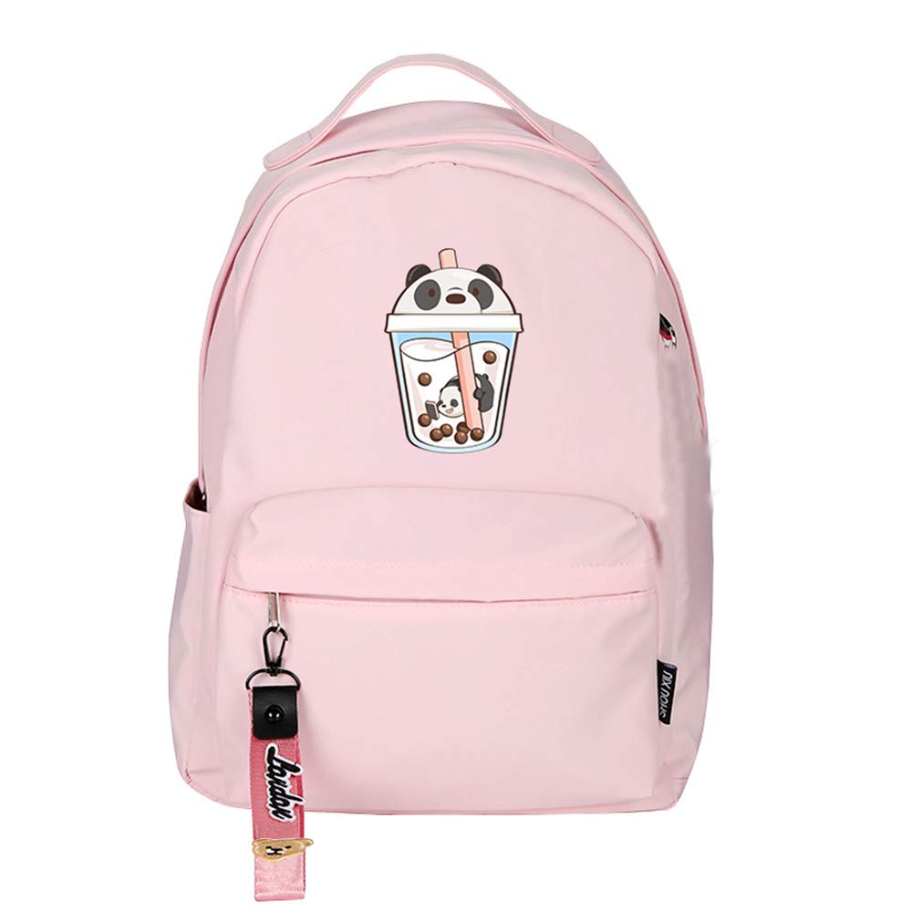 TPS Bear Crepe - Mochila pequeña para niñas, diseño de panda y té con leche