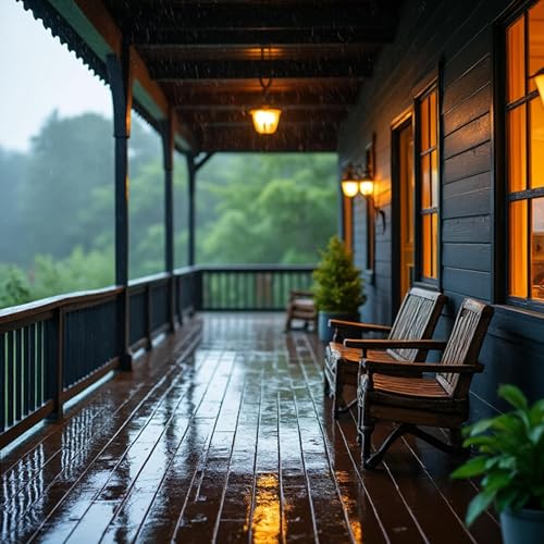 Page de couverture de Rainy Porch - 10 Hours Sleep Sound