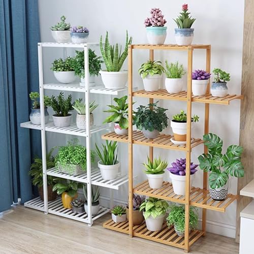 Support à plantes intérieur extérieur étagère d'angle 6 niveaux