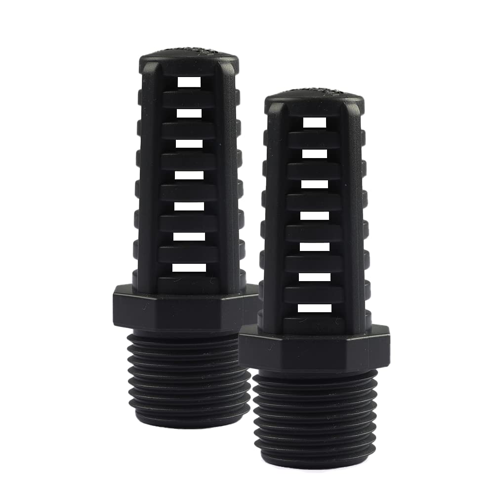 1/2 Inch Threaded Suction/Overflow Strainer, Screen Strainer 1/2 Inch (2 Pieces)