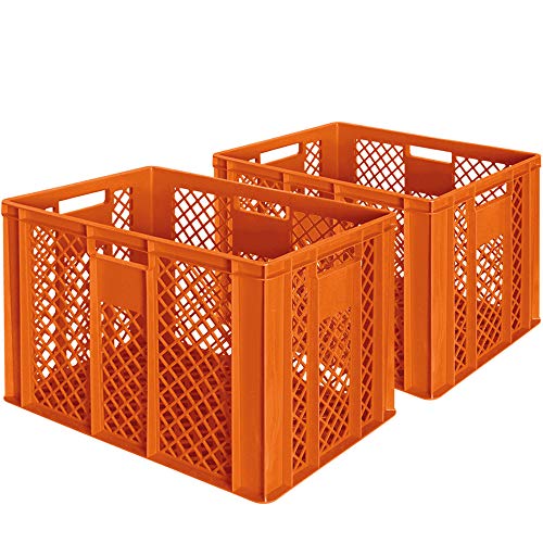 2x Brb Eurobehälter Bäckerkiste orange