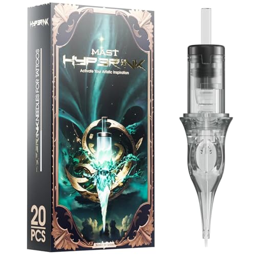 Mast Hyperink Tattoo Needle Cartridges 1207RL Round Liner, 20PCS