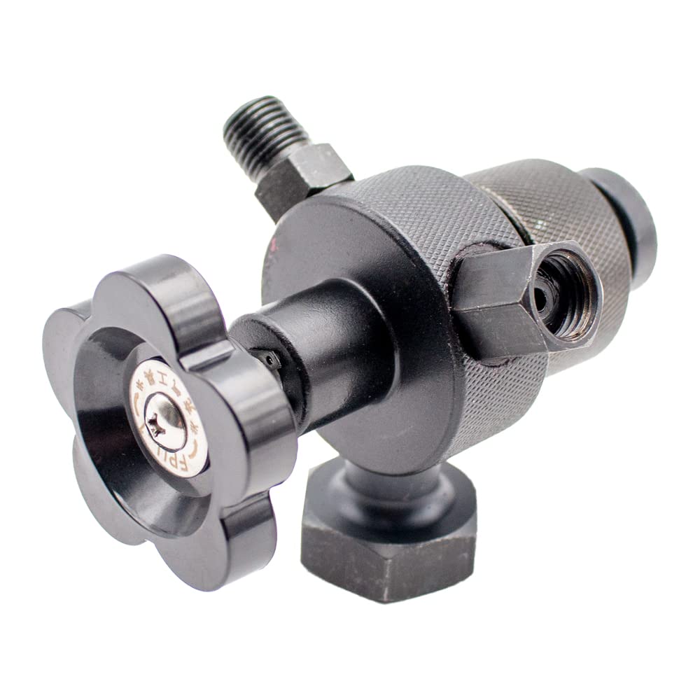 Toplionace 0-25 MPA Manometer Test Kit, Hydraulik Akkumulator Stickstofffüllung Füllgas Ventil Manometer Set mit Multi Typ Adaptern (A)