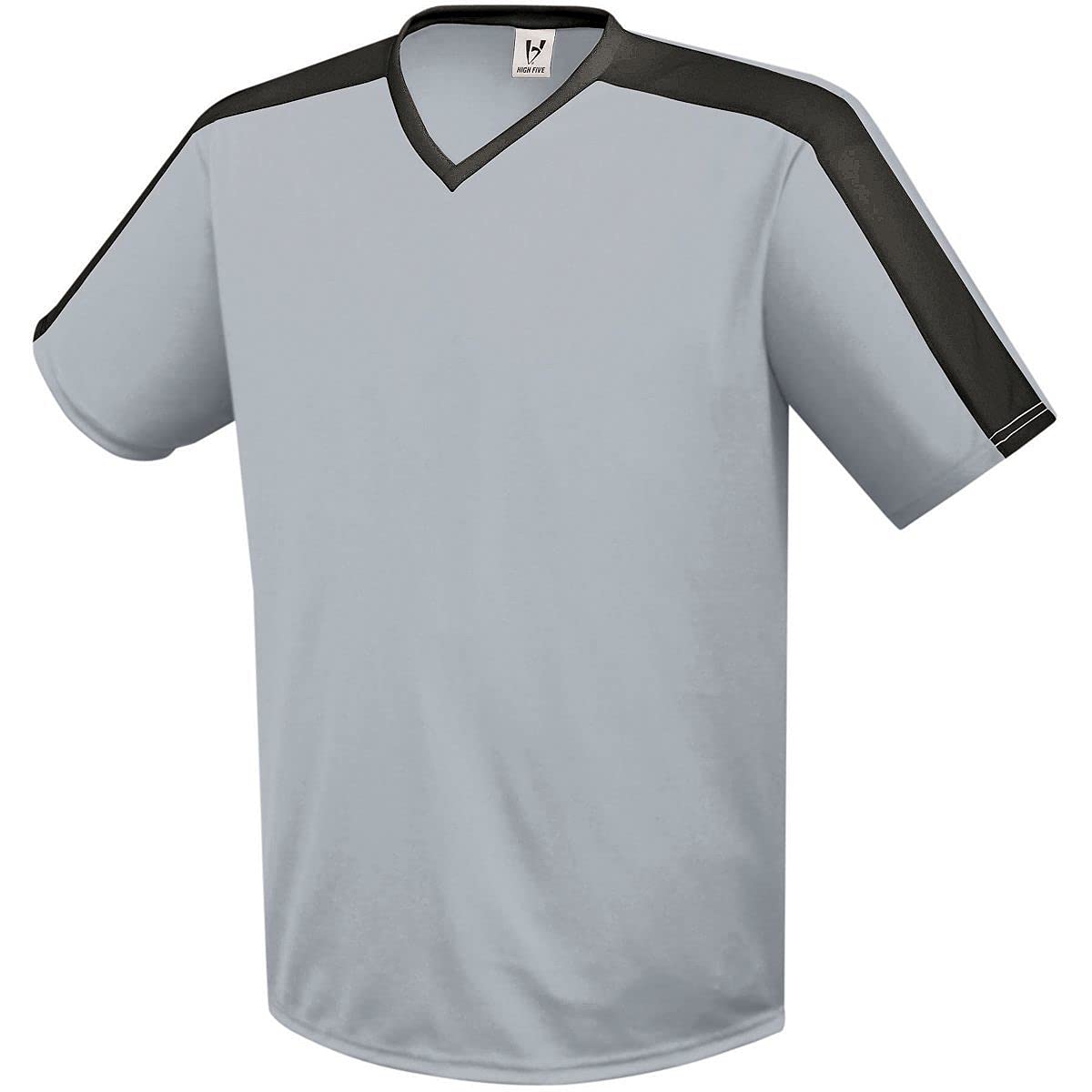 High Five Boys Genesis Soccer Jersey XXS Silver Grey/Black